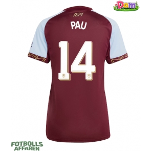 Aston Villa Pau Torres #14 Hemmatröja Kvinnor 2025-26 Kortärmad